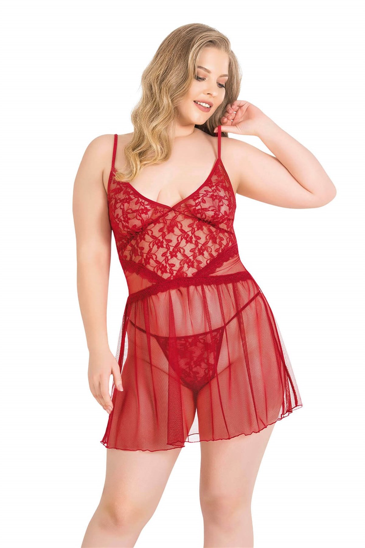 Deluxerie Plus size babydoll set Perla Deluxerie Plus size babydoll set Perla